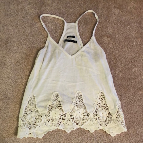 Abercrombie and Fitch White tank top - Picture 1 of 3